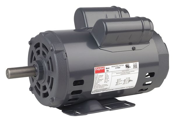 Capacitor-Start/Run General Purpose Motor, 2 HP, 115/208-230V AC Voltage, 56HZ Frame