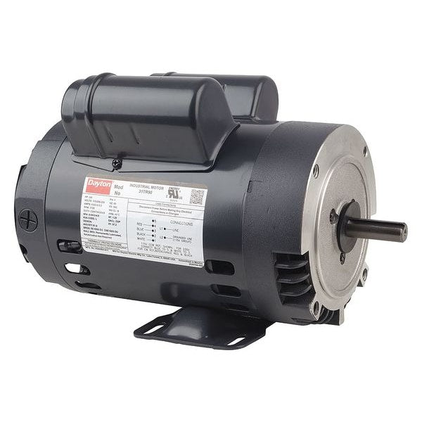 Capacitor-Start/Run General Purpose Motor, 3/4 HP, 115/208-230V AC Voltage, 56C Frame