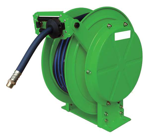 Spring Return Hose Reel, 1/2 in Hose Dia., 75 ft Length, 300 psi