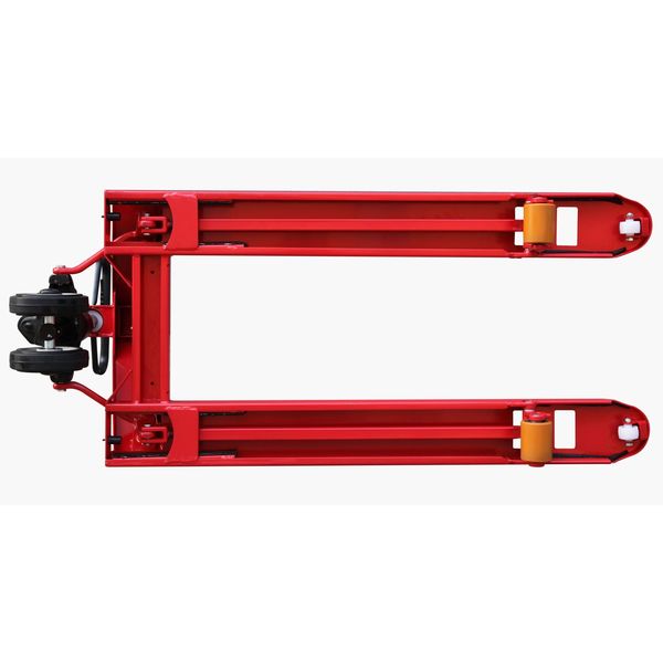 Pallet Jack, 4400 lb., Quiet, Steel, Red