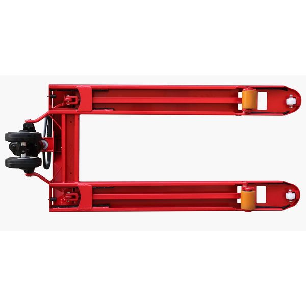 Pallet Jack, 5500 lb., Quiet, Steel, Red