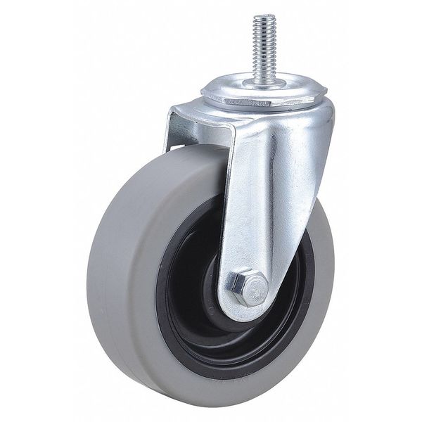 Swivel Stem Caster, TPR, 4 in., 300 lb.
