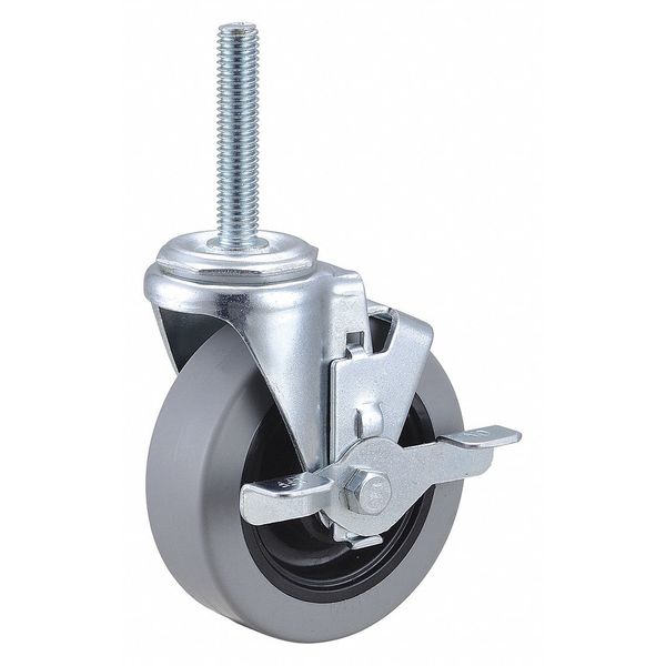 4 in. Swivel Stem Caster with Brake, 350 lbs.
