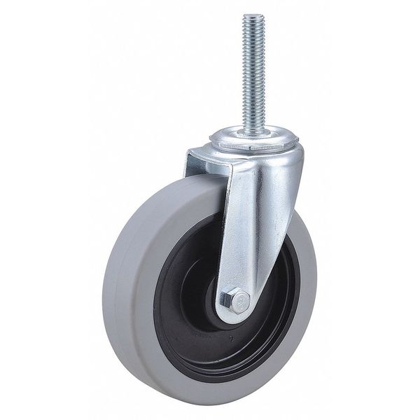 Swivel Stem Caster, Polyurthn, 5 in, 350 lb