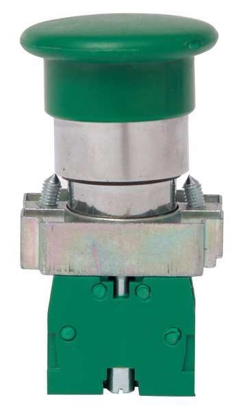 Non-Illuminated Push Button, 22 mm, 1NO, Green