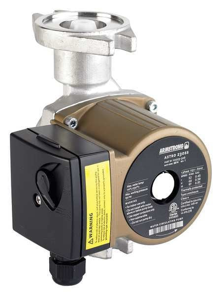 Hot Water Circulating Pump, 1/8 hp, 115V, 1 Phase, Flange Connection