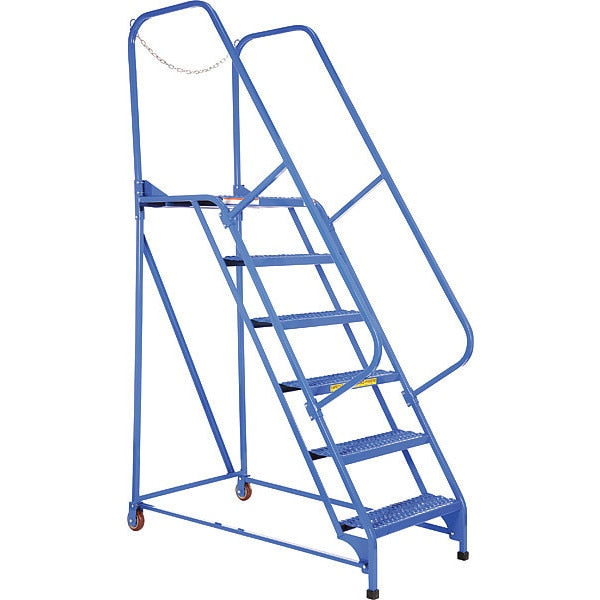 90 H Steel Maintenance Ladder - 6 Step Grip-Strut, 6 Steps