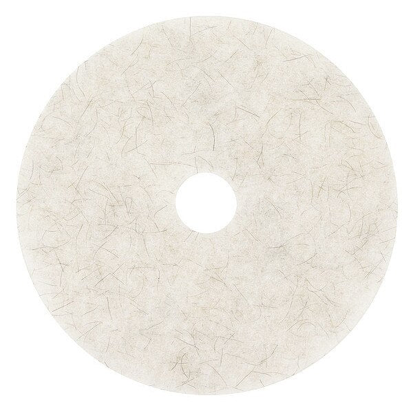 Burnishing Pad, 20 In, White, PK5