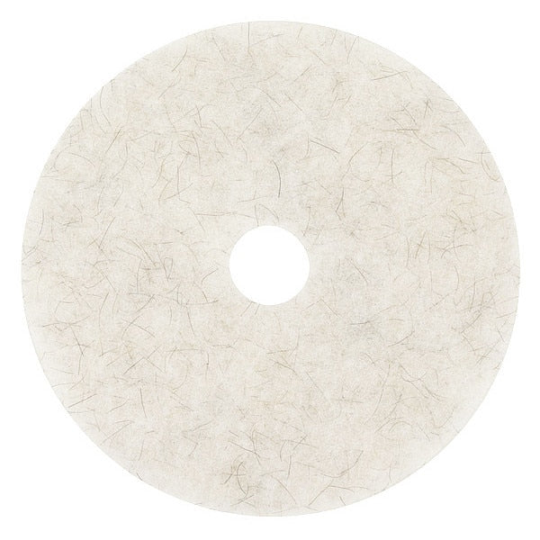 Burnishing Pad, 19 In, White, PK5