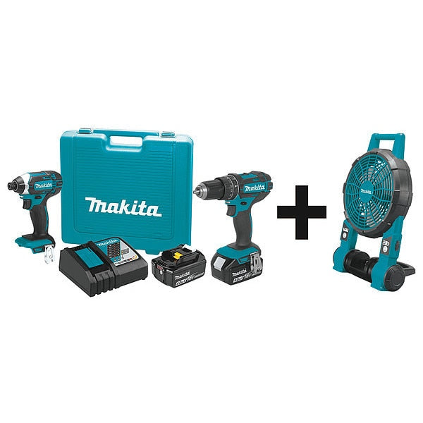 Cordless Combination Kit, 3 Tools, 18V DC