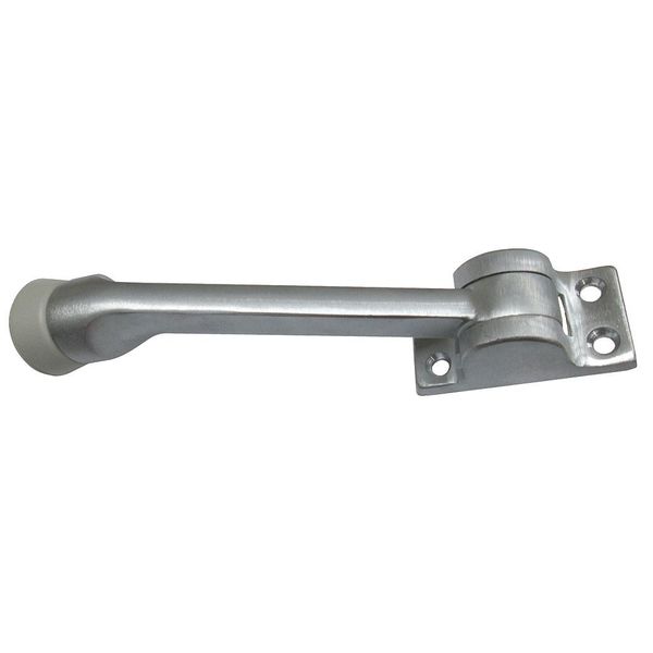 Lever Door Holder, Stn Chrome, Solid Brass