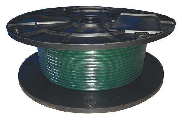 Cable, 1/8 in., 500 ft., 7 x 7, Green Poly