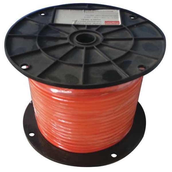 Cable, 1/8 in., 500 ft., 7 x 7, Orange Poly