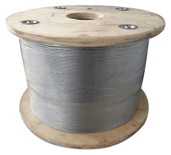 Cable, 1/8 in., 50 ft., 7 x 19, Steel
