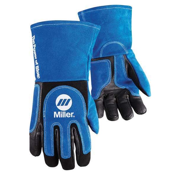 MIG/Stick Welding Gloves, Cowhide Palm, XL, PR