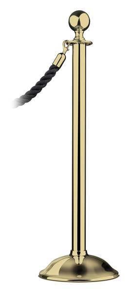 Sphere Top Post, Polished Brass, Trad