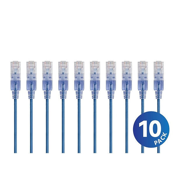 Voice and Data Patch Cord, 50 ft L, PK10