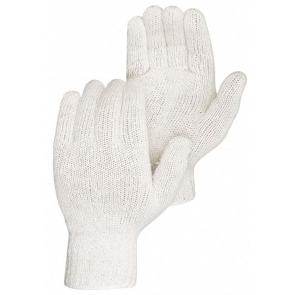 Lightweight Knit Gloves, S, White, PK12