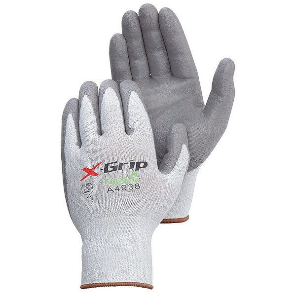 Cut Resistant Coated Gloves, 2 Cut Level, Polyurethane, XL, 12PK
