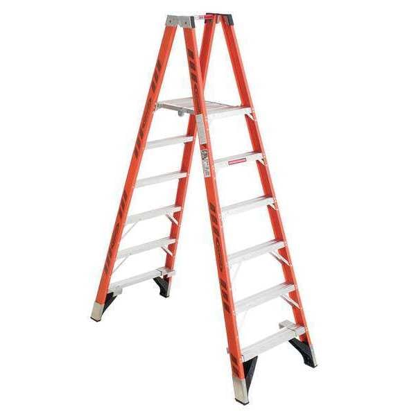 8 ft Fiberglass Twin Platform Stepladder