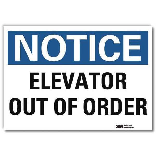 Notice Sign, 7 in H, 10 in W, Reflective Sheeting, Vertical Rectangle, English, U5-1173-RD_10X7