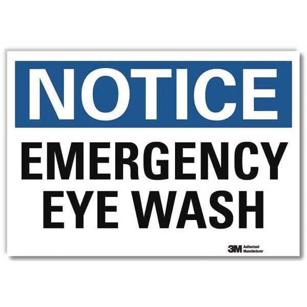 NoticeSign, ReflectSelfAdhVinyl, 7inWx5inH, U5-1175-RD_7X5