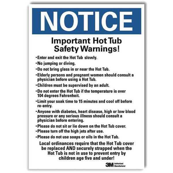 NoticeSign, ReflcSelfAdhVinyl, 10inWx14inH, U5-1273-RD_10X14