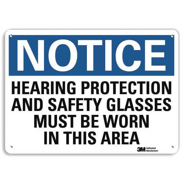 Notice Sign, RecycldReflecAlum, 10inWx7inH, U5-1263-RA_10X7