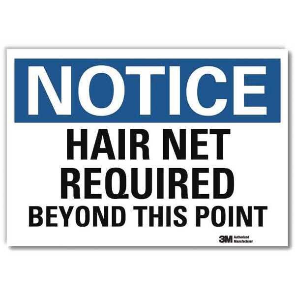NoticeSign, ReflcSelfAdhVinyl, 14inWx10inH, U5-1247-RD_14X10