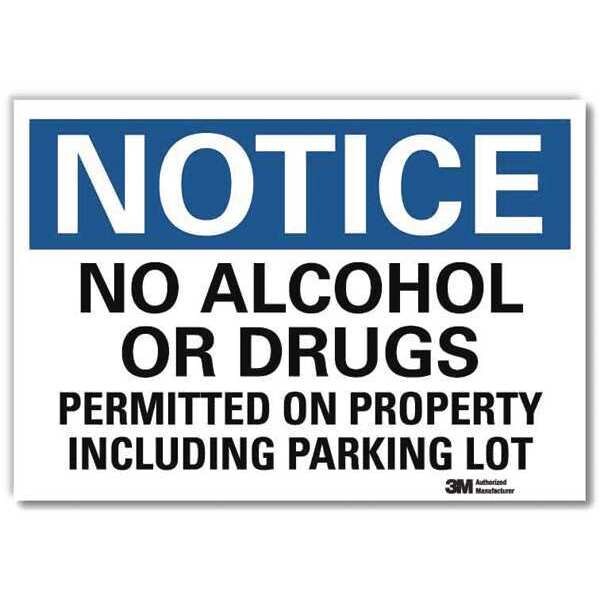Notice Sign, 7 in H, 10 in W, Reflective Sheeting, Vertical Rectangle, English, U5-1339-RD_10X7