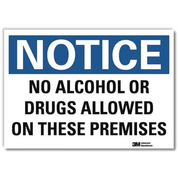 Notice Sign, 7 in H, 10 in W, Reflective Sheeting, Vertical Rectangle, English, U5-1337-RD_10X7