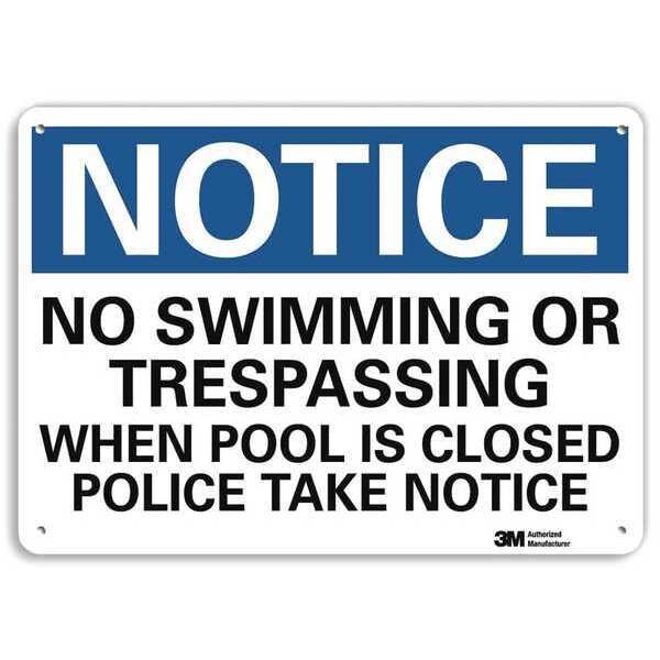Notice Sign, RecycldReflecAlum, 10inWx7inH, U5-1417-RA_10X7