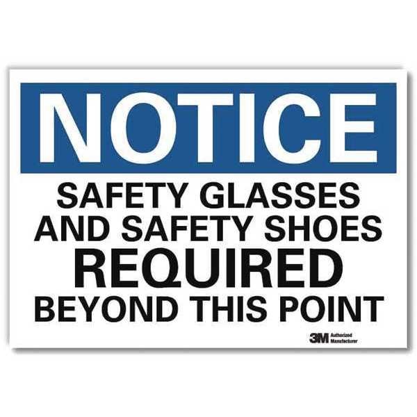 NoticeSign, ReflecSelfAdhVinyl, 10inWx7inH, U5-1494-RD_10X7