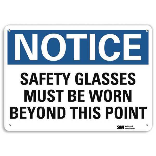 Notice Sign, RecycldReflecAlum, 10inWx7inH, U5-1499-RA_10X7