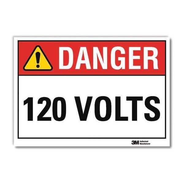 Danger Sign, Self-Adhesv Mount, 10inWx7inH, U3-1004-RD_10X7