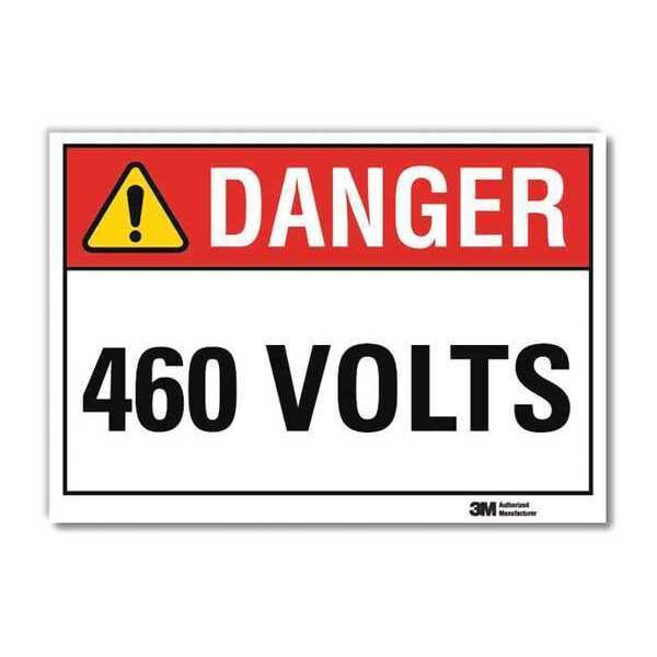 Danger Sign, Self-Adhesv Mount, 10inWx7inH, U3-1011-RD_10X7