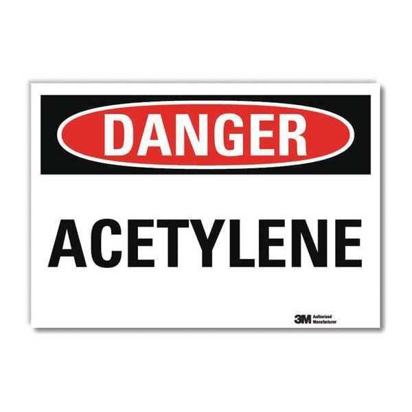 Danger Sign, 5 in H, 7 in W, Horizontal Rectangle, English, U3-1083-RD_7X5
