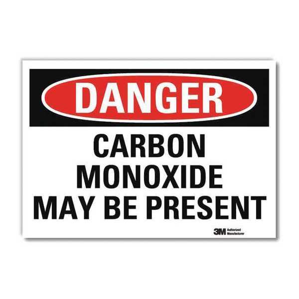 Danger Sign, 10 in H, 14 in W, Horizontal Rectangle, English, U3-1150-RD_14X10