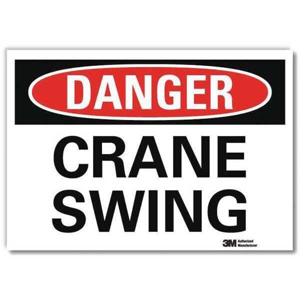 Danger Sign, 10 in Height, 14 in Width, Reflective Sheeting, Horizontal Rectangle, English