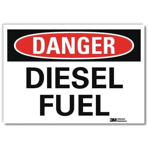 Danger Sign, 10 in H, 14 in W, Horizontal Rectangle, English, U3-1294-RD_14X10