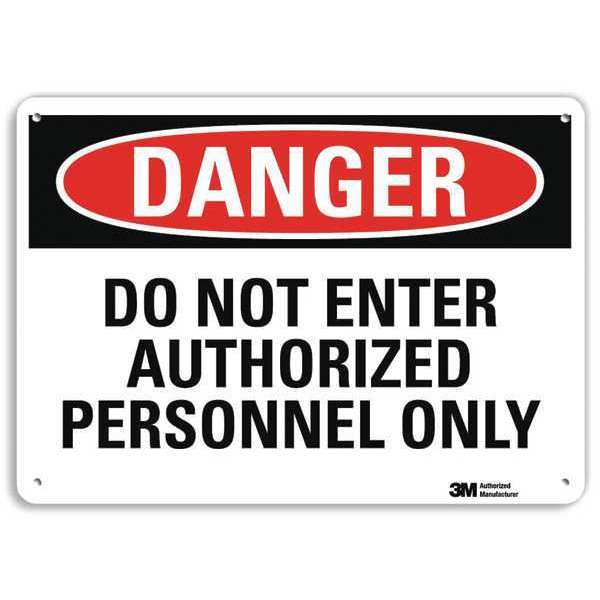 Danger Sign, 4 Hole Mount, 10in W x 7in H, U3-1314-RA_10X7