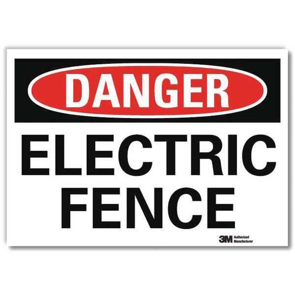 Danger Sign, Slf-Adhesv Mount, 14inWx10inH, U3-1393-RD_14X10