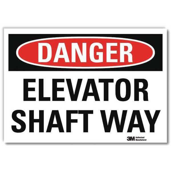 Danger Sign, 10 in H, 14 in W, Reflective Sheeting, Horizontal Rectangle, English, U3-1420-RD_14X10