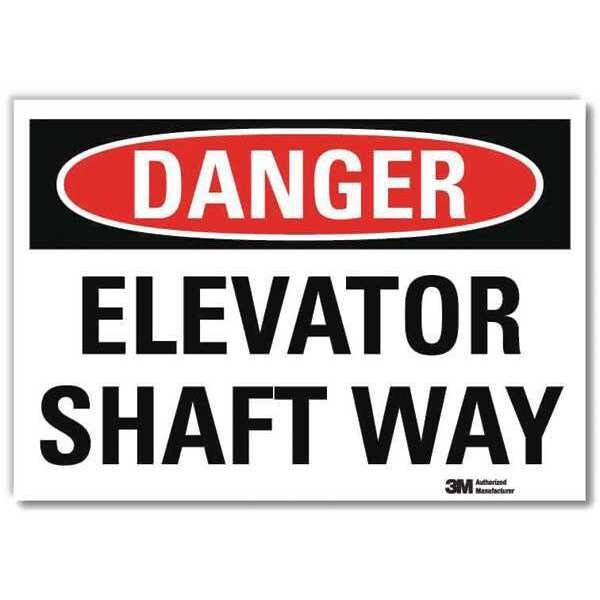 Danger Sign, 7 in H, 10 in W, Reflective Sheeting, Vertical Rectangle, English, U3-1420-RD_10X7