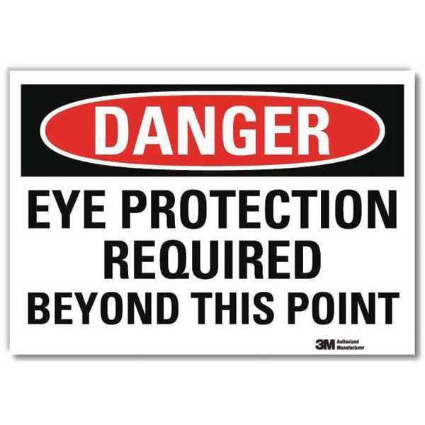 Danger Sign, Self-Adhesv Mount, 7inWx5inH, U3-1449-RD_7X5