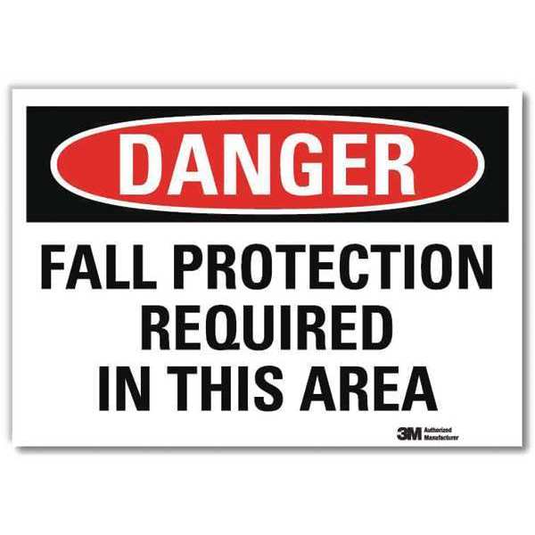 Danger Sign, Slf-Adhesv Mount, 14inWx10inH, U3-1462-RD_14X10