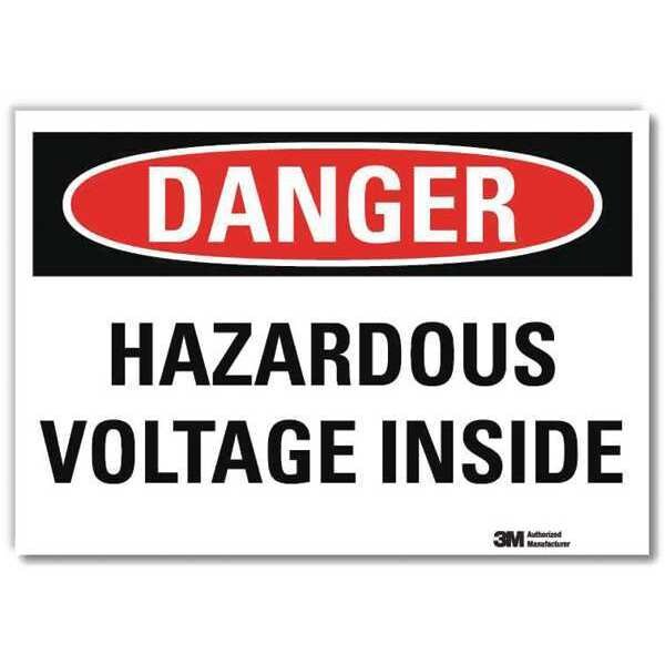 Danger Sign, Slf-Adhesv Mount, 14inWx10inH, U3-1577-RD_14X10