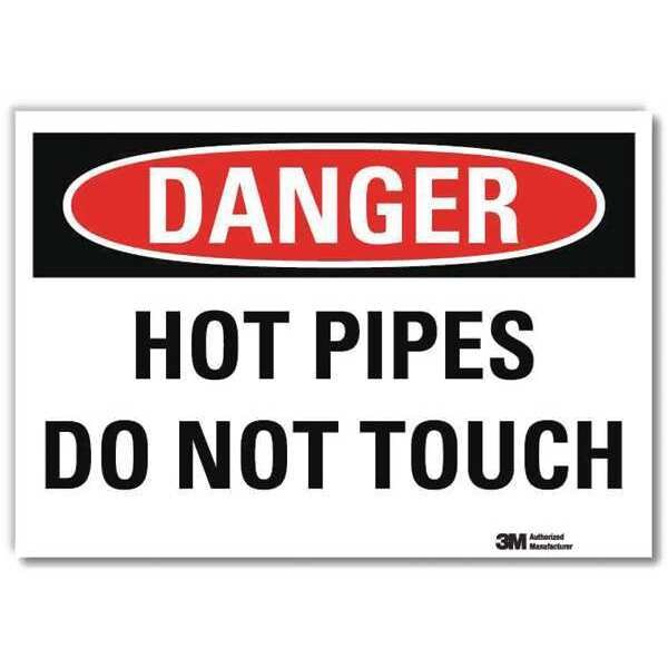 Danger Sign, 7 in H, 10 in W, Reflective Sheeting, Vertical Rectangle, English, U3-1659-RD_10X7