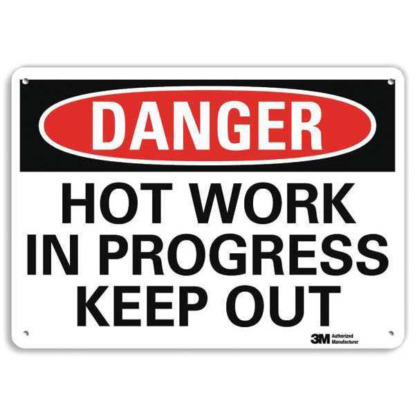 Danger Sign, 4 Hole Mount, 10in W x 7in H, U3-1663-RA_10X7