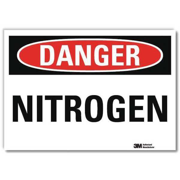 Danger Sign, 10 in H, 14 in W, Horizontal Rectangle, English, U3-1811-RD_14X10